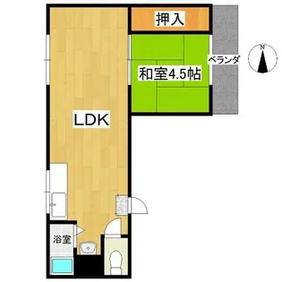 三興マンション【1階】の間取り