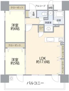 エステムコート布施ステーションフラッツ【7階】の間取り