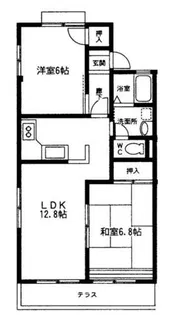 Cメゾン芳賀【201号室】の間取り