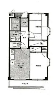 ベルメゾンフジA棟【201号室】の間取り