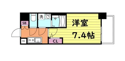 サムティ大阪GRAND EASTⅡ【7階】の間取り