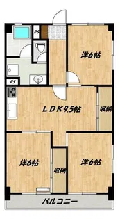 ハイツシーサイドⅡ【2階】の間取り