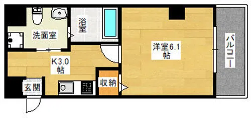 アリアーレ緑橋【202号室】の間取り
