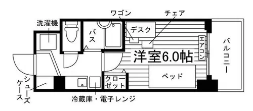学生会館 Campus terrace Kindaimae【4階】の間取り