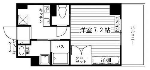 サン・ベルヴィル上小阪【6階】の間取り