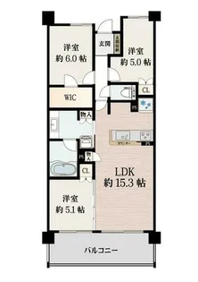 ライオンズ伏見桃山指月城【2階】の間取り