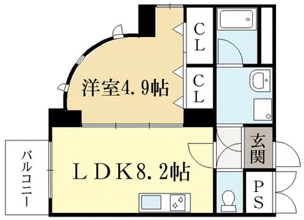 プラザ堀川寺之内【10階】の間取り