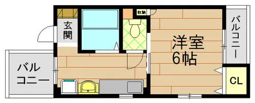 呉ビル【4階】の間取り