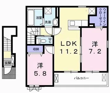 シエルト【2階】の間取り