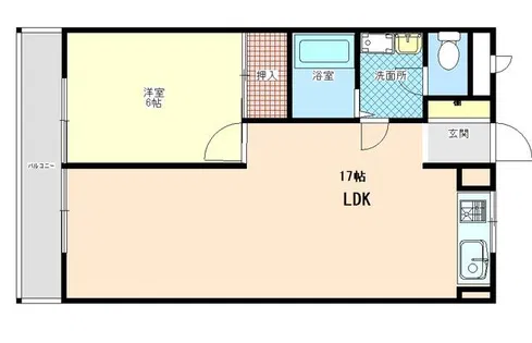 ライズ1番館【201号室】の間取り