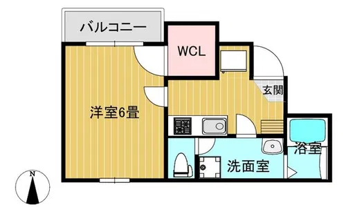 JFM勝山北【3階】の間取り