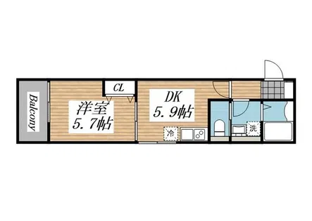 モリエ・上賀茂【0104号室】の間取り