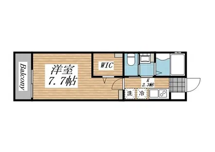 モリエ・上賀茂【0201号室】の間取り