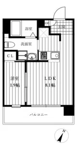 アルバプレイス平尾【1001号室】の間取り
