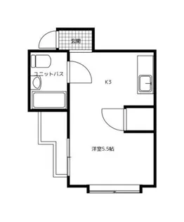 パルム渡辺通【203号室】の間取り