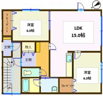 グランオーレストⅠ【205号室】の間取り