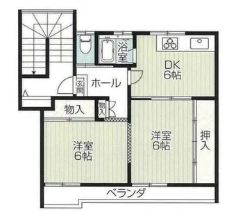 牛谷ハイツ【3階】の間取り