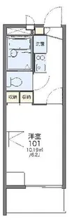 レオパレスウイング ポート【2階】の間取り