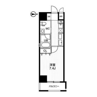 アーバンフラッツ四条西洞院【9階】の間取り