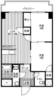 タツミ第6ハイツ本館【122号室】の間取り