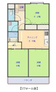 皿山ビル【302号室】の間取り