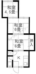 オリーブハイツ【202号室】の間取り
