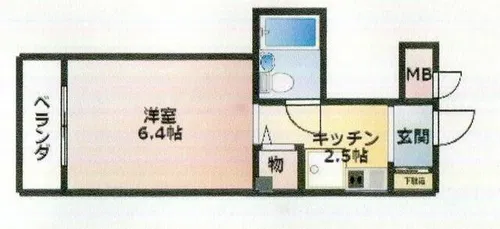 中村鶴翔ビル3【302号室】の間取り