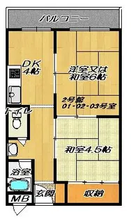 大政ビル2号館【3階】の間取り