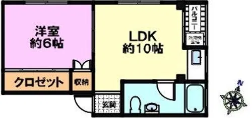 エッセンスビル【501号室】の間取り