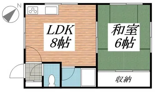 ハイツ静【0201号室】の間取り