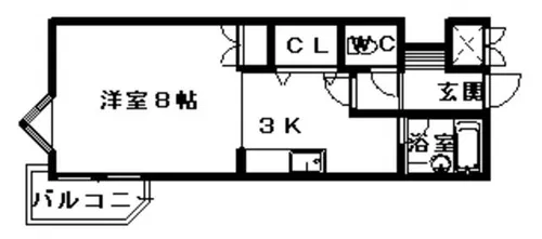 アーバン元町【3階】の間取り