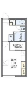 レオパレスブラン【103号室】の間取り