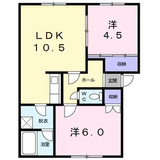 プラドールハピネス【1階】の間取り