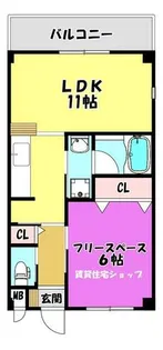 ベジェーサいずみ(旧サンキューマンション)【205号室】の間取り