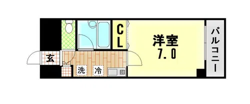 ヴィラ神戸【2階】の間取り