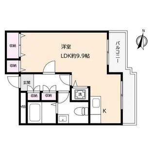 ドムス芦屋【2階】の間取り