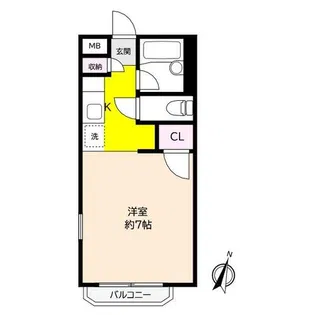 ラヴィアンヌ芦屋【1階】の間取り
