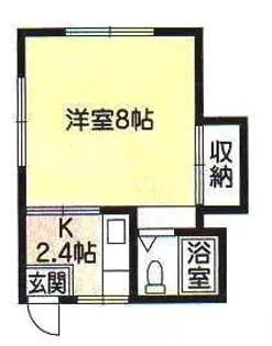 ヒルハイツ【D3号室】の間取り