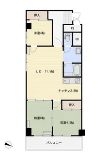 ファミール札幌【4階】の間取り