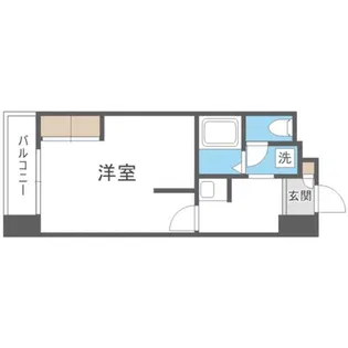 CANVASSすすきの【504号室】の間取り