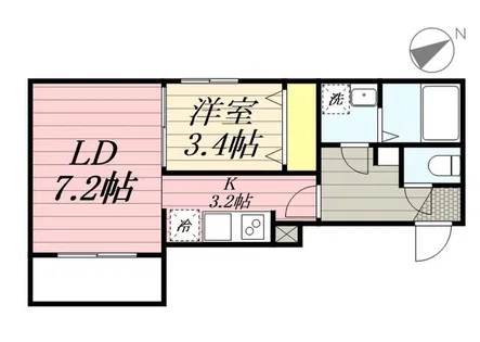 Cherim香住ケ丘【0205号室】の間取り