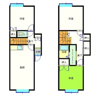 ピアコート平岡E【00101号室】の間取り