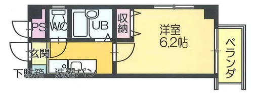 ドムスポプラーレNSB【5F号室】の間取り