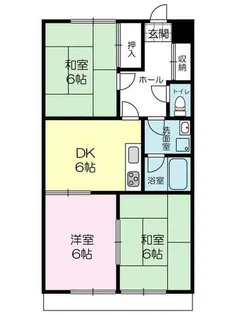 メゾン加古川【102号室】の間取り