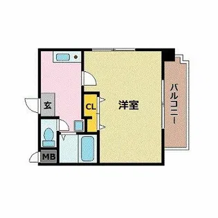 博多ブライトンハウス【10階】の間取り