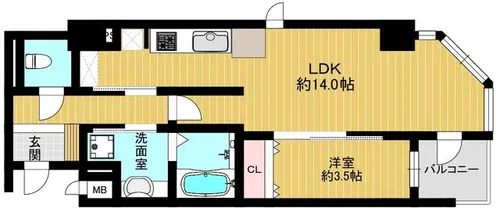 エトワール福町【3階】の間取り