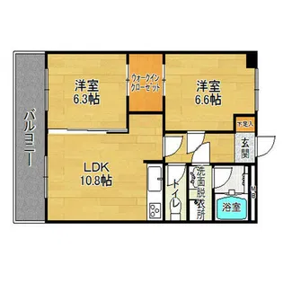 ヴィライチキ【203号室】の間取り