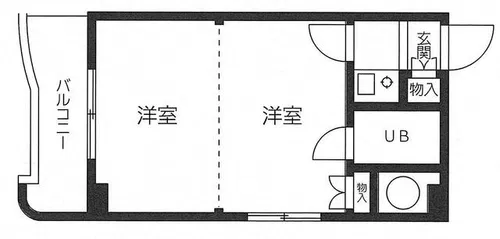 東和西駅前マンション【203号室】の間取り