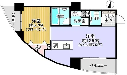 モモビル【403号室】の間取り