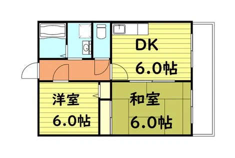 ライフステージ緑橋【3階】の間取り